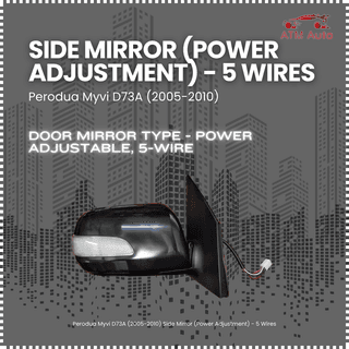 Perodua Myvi D73A (2005-2010) Side Mirror (Power Adjustment) - 5 Wires