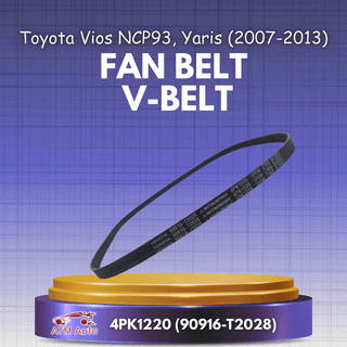 Toyota Vios NCP93, Yaris (2007-2013) Fan Belt, V-Belt 4PK1220 (90916-T2028)