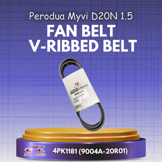 Perodua Myvi D20N 1.5 Fan Belt 4PK1181/ Proganti Belt, V-Ribbed (Myvi D20N 1.5) (9004A-20R01)