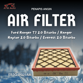 Ford Ranger T7 2.0 Biturbo, Ranger Raptor 2.0 Biturbo and Everest 2.0 Biturbo Air Filter/Penapis Angin (EB3G-9601-AA)