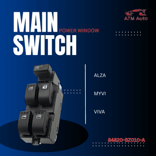 Perodua Alza, Myvi and Viva Main Power Window Switch / Master Switch Assy, Pwr Wdow (84820-BZ010-A)