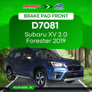 Barbaro D7081 Brake Pad Front Subaru XV 2.0 Forester 2019