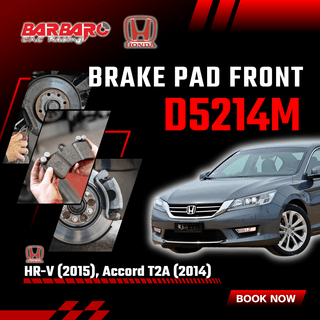 Barbaro D5214M Brake Pad Front Honda HR-V 2015 Accord T2A 2014