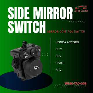 Honda Accord, City, CRV, Civic and HRV Side Mirror Switch (35190-TAO-003)