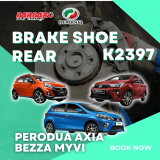 Barbaro K2397 Brake Shoe Rear Perodua Axia Bezza Myvi