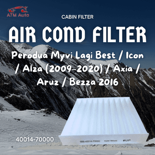 Perodua Myvi Lagi Best/Icon, Alza (2009-2020), Axia, Aruz & Bezza 2016 Aircond Cabin Filter/Penapis Udara (40014-70000)