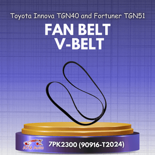 Toyota Innova TGN40 and Fortuner TGN51 Fan Belt, V-Belt 7PK2300 (90916-T2024)