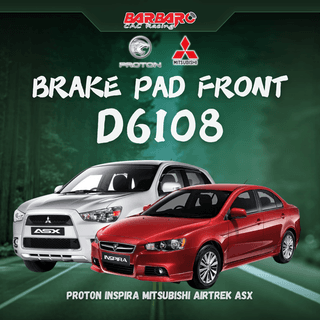 Barbaro D6108 Brake Pad Front Proton Inspira Mitsubishi Airtrek ASX