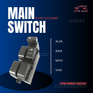 Original Perodua Alza, Axia 2014, Myvi & Viva Power Window Main Switch (Auto Up Down) OEM 84820-BZ040