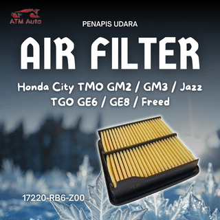 Honda City TMO GM2/GM3, Jazz TGO GE6/GE8 and Freed Air Filter/Penapis Udara (17220-RB6-Z00)