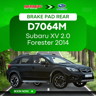 Barbaro D7064M Brake Pad Rear Subaru XV 2.0 Forester 2014