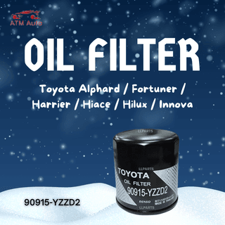 Toyota Alphard, Fortuner, Harrier, Hiace, Hilux & Innova Oil Filter (90915-YZZD2)