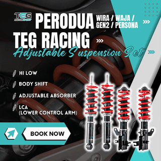 Proton Wira/ Waja/ Gen2/ Persona TEG RACING Adjustable Suspension Set (SD) Hi Low Body Shift Absorber