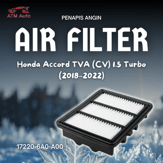Honda Accord TVA (CV) 1.5 Turbo (2018-2022) Air Filter/Penapis Angin (17220-6A0-A00)