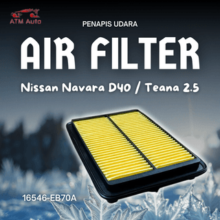 Nissan Navara D40, Teana 2.5 Air Filter/Penapis Udara (16546-EB70A)