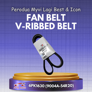 Perodua Myvi Lagi Best & Icon 1.5L Fan Belt 6PK1630/ Proganti Belt, V-Ribbed (Myvi D54T 1.5L) (9004A-54R20)