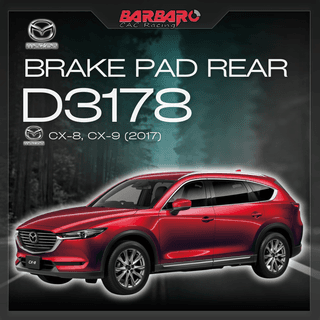 Barbaro D3178 Brake Pad Rear Mazda CX-8 CX-9 2017