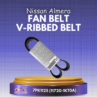 Nissan Almera Fan Belt/ Belt, V-Ribbed 7PK1125 (11720-1KT0A)